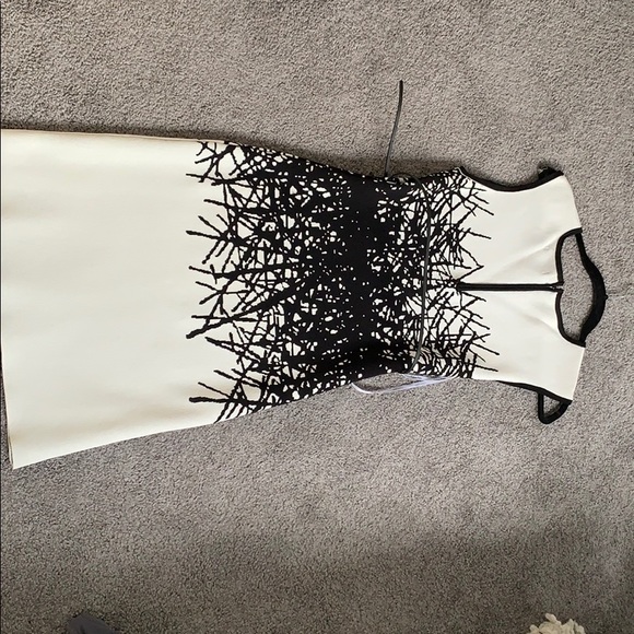 Perfect condition black and white bodycon dress - Picture 3 of 4